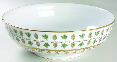 Matignon Green 10" Large Salad Serving Bowl