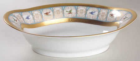 Pompadour 9" Oval Vegetable Bowl