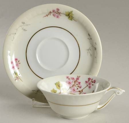 Spring Blossom Flat Cup & Saucer Set