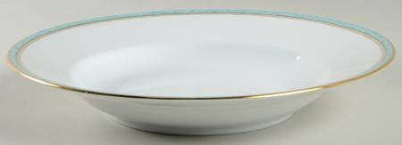 Turquoise Large Rim Soup Bowl