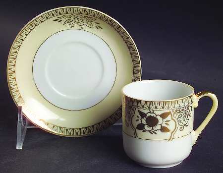 CHK3 Flat Demitasse Cup & Saucer Set