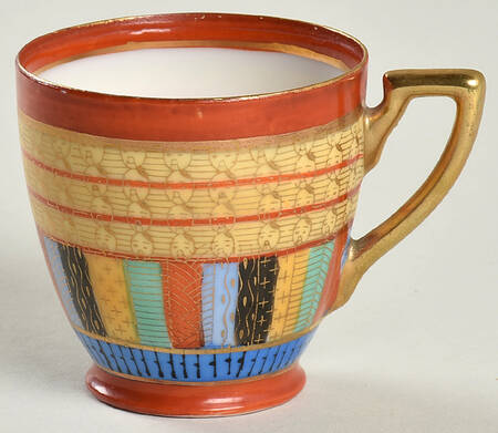 Thousand Faces Footed Demitasse Cup