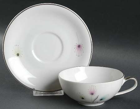 Fantasy Flat Cup & Saucer Set