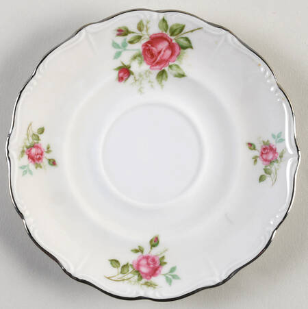 Rose Saucer for Cream Soup Bowl