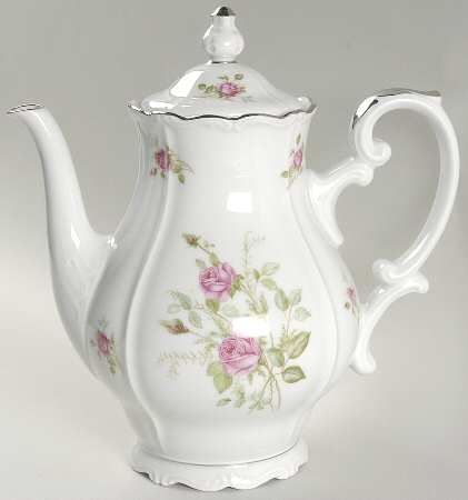 Rose Coffee Pot & Lid