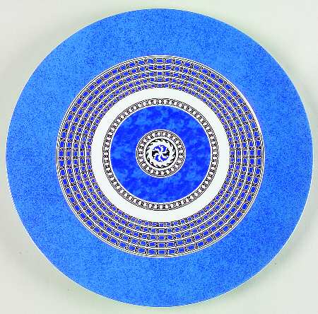 Byzance Bleu Cake Plate