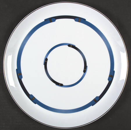 Iriana Bleu 12" Chop Plate (Round Platter)