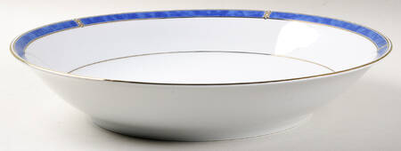 Oceana Blue Round Shallow Bowl