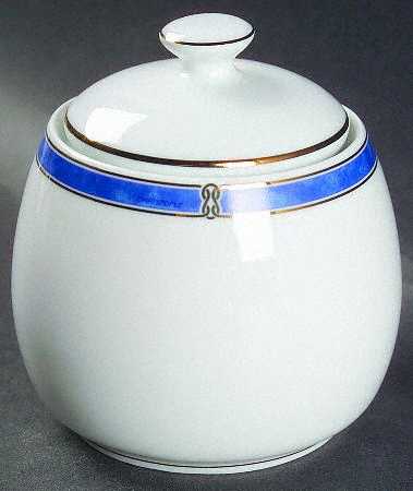 Oceana Blue Sugar Bowl & Lid