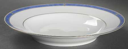 Oceana Blue Rim Soup Bowl