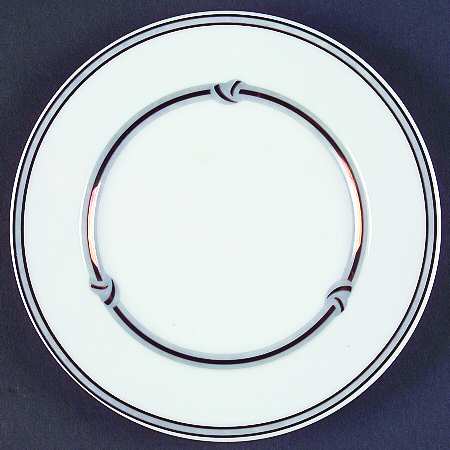 Rubanea Grey Bread & Butter Plate by Christofle
