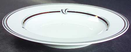 Rubanea Grey Rim Soup Bowl