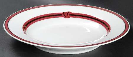 Rubanea Red Rim Soup Bowl