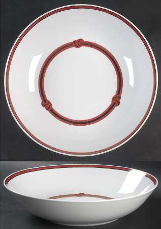 Rubanea Red 10" Large Salad Serving Bowl