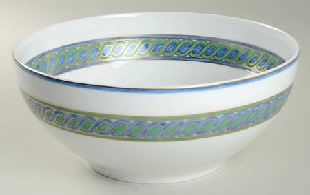 Torsade Bleu 9" Salad Serving Bowl