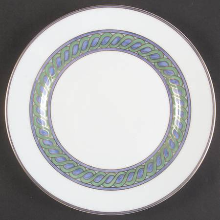 Torsade Bleu Salad/Dessert Plate by Christofle