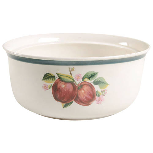 Apples (Casuals) 2 Qt Round Covered Casserole No Lid