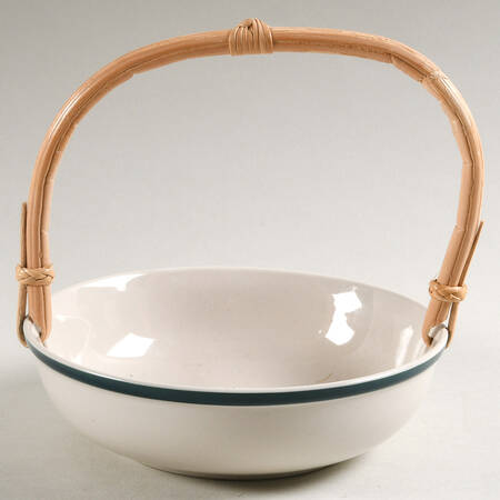 Apples (Casuals) 7''-7 1/4'' Basket W/Bamboo Handle HC