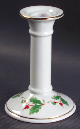 Noel (Brown Lettering Backstamp) 5" Candlestick