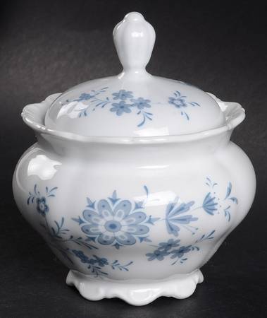 Bavarian Blue Sugar Bowl & Lid