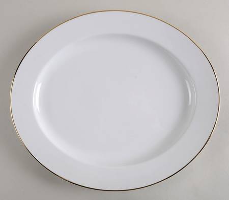 Ambassador Gold 13" Oval Serving Platter