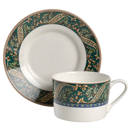 Autumn Harmony Flat Cup & Saucer Set