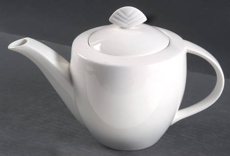 Cafe White Teapot & Lid