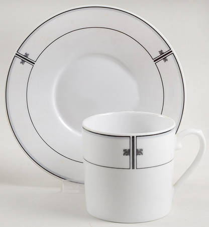 City Gem Flat Cup & Saucer Set