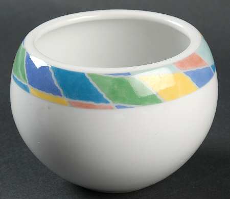 Color Collage Sugar Bowl No Lid