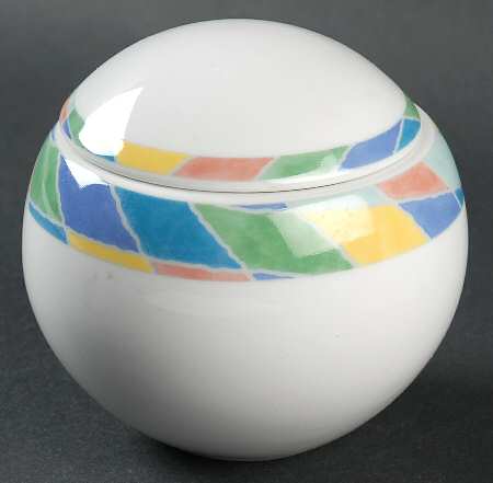 Color Collage Sugar Bowl & Lid