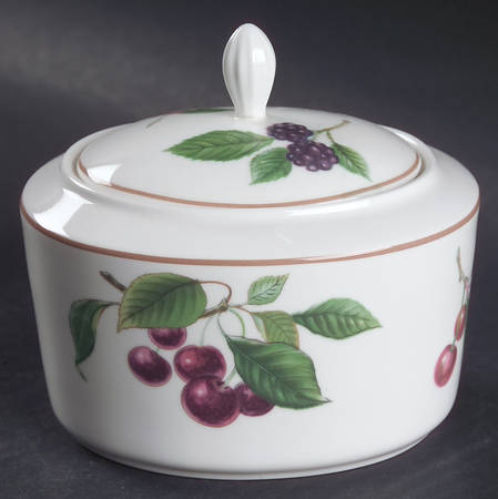 Fruit Finale Sugar Bowl & Lid