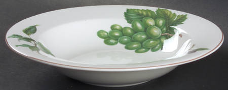 Fruit Finale Large Rim Soup Bowl
