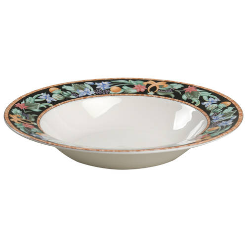 Mystical Garden Large Rim Soup Bowl