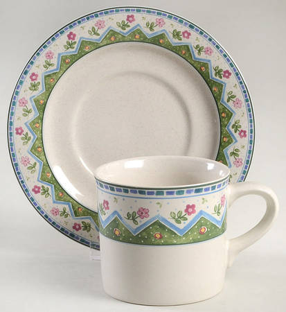Printemps Flat Cup & Saucer Set