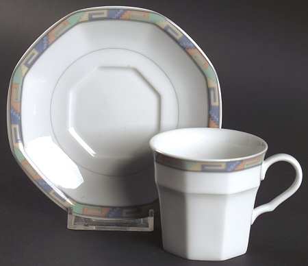 Southwest Flat Demitasse Cup & Saucer Set