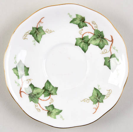 Ivy Leaf Saucer for Footed Demitasse Cup
