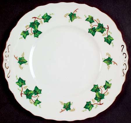 Ivy Leaf Handled Cake Plate