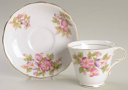 Mayfair Footed Cup & Saucer Set by Colclough