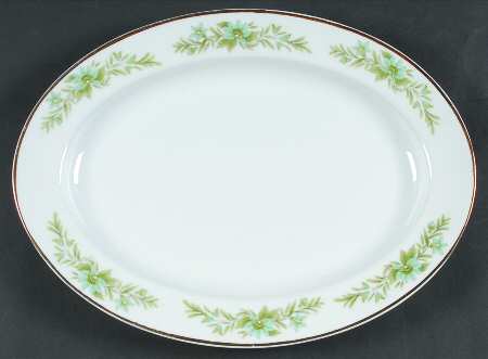 Garlands of Glory 14" Oval Serving Platter