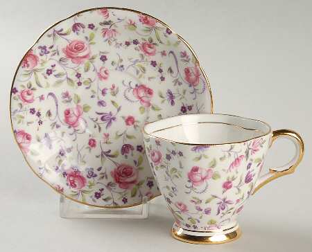 CN1 (England) Footed Demitasse Cup & Saucer Set