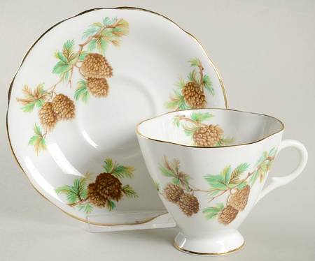 Cn2 (England) Footed Cup & Saucer Set