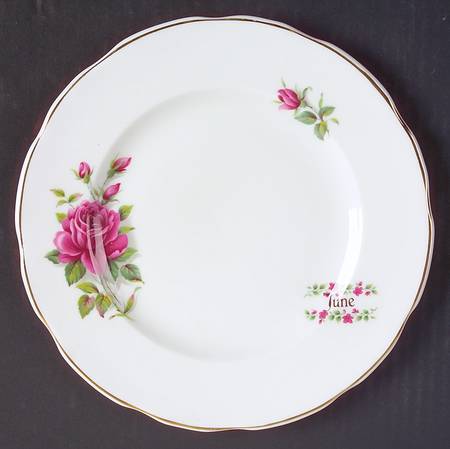 Flower of The Month Salad Plate