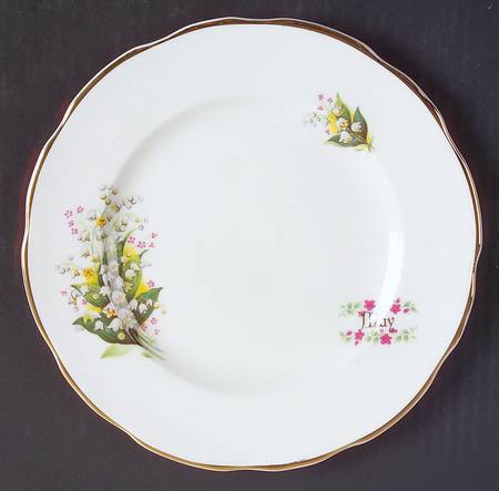 Flower of The Month Salad Plate