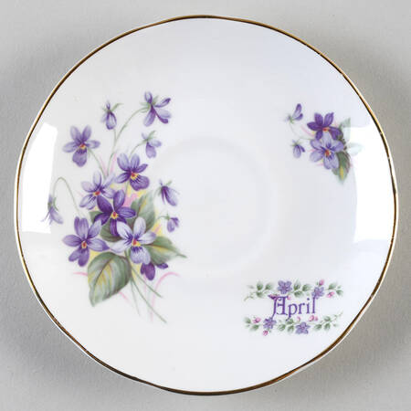 Flower of The Month Saucer for Footed Cup