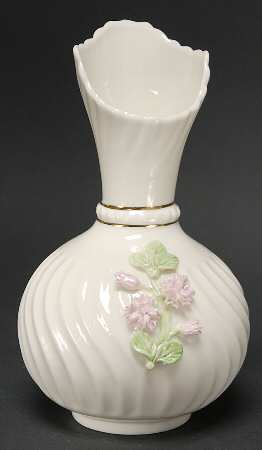 Vases Scroll Vase with Applied Floral