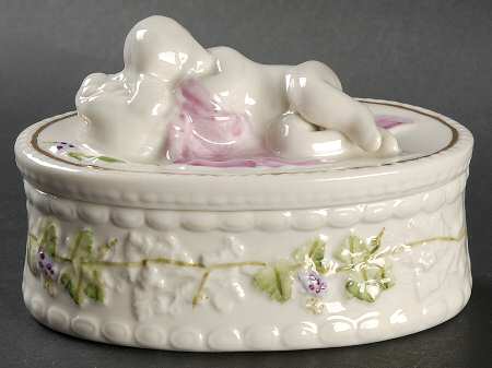 Trinket Boxes Cherub Trinket Box & Lid