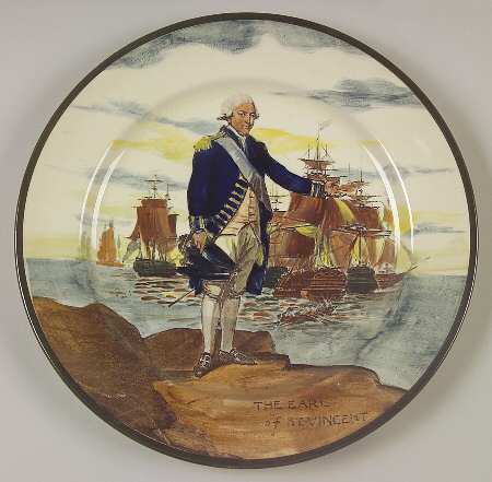 Royal Doulton Plate The Earl Of St. Vincent - Boxed
