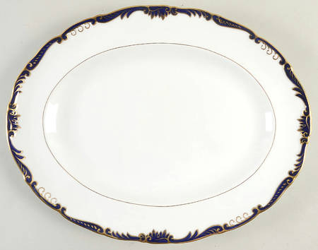 Admiral Cobalt Blue 14" Oval Serving Platter