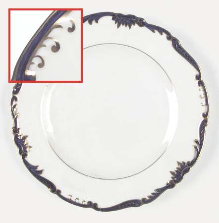 Admiral Cobalt Blue Dessert/Pie Plate
