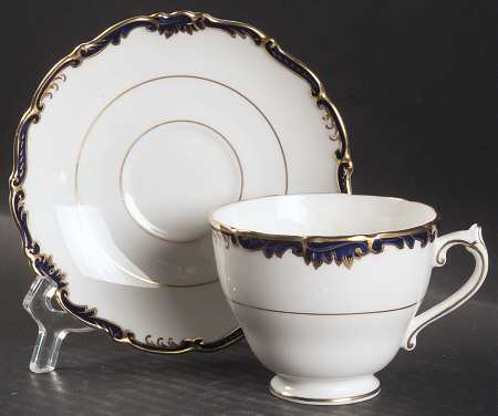 Admiral Cobalt Blue Footed Cup & Saucer Set